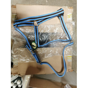 Licol simple bleu ciel chocolat