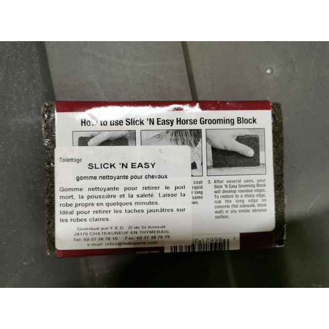 Gomme nettoyante pour chevaux