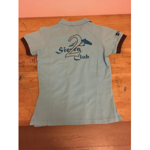 Polo d'équitation Sierra bleu ciel 14 ans