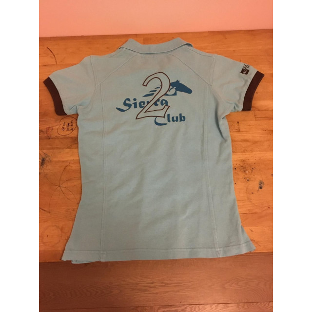 Polo d'équitation Sierra bleu ciel 14 ans