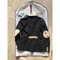 Veste horse pilot noire et beige T.40