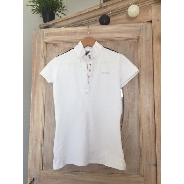 polo concours blanc hkm