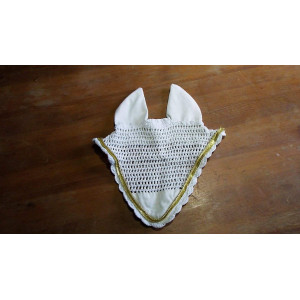 Tapis de selle blanc + 2 bonnets