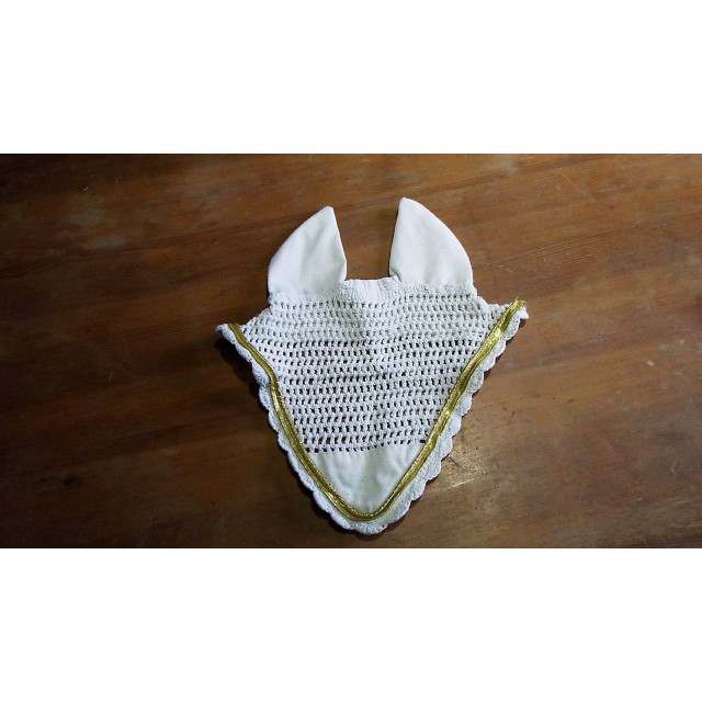 Tapis de selle blanc + 2 bonnets