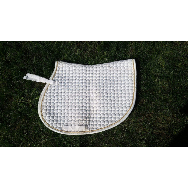 Tapis de selle blanc + 2 bonnets