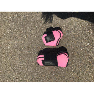 Ensemble guêtres protéges boulets rose