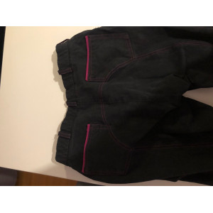 Pantalon bleu marine/rose