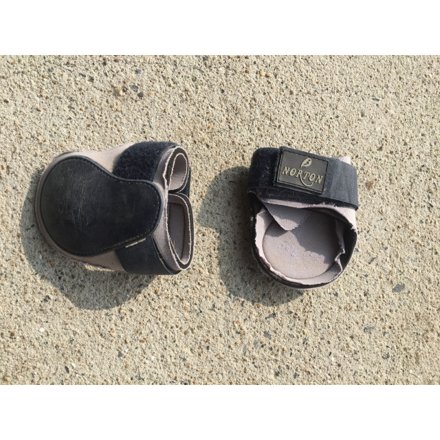 Protèges boulets poney bleu marine