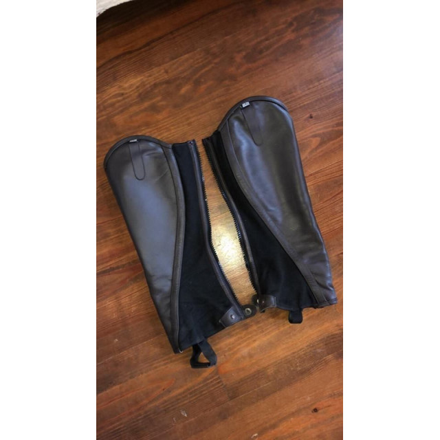 Mini chaps elegance marron/noir ELT