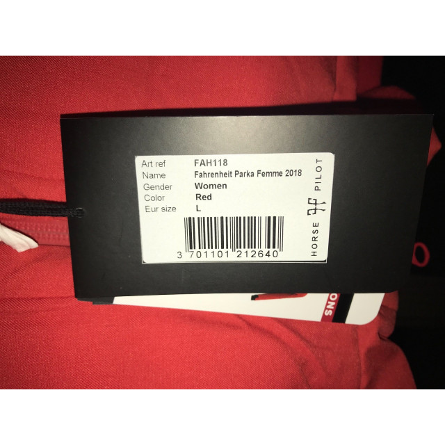 Veste/Parka Horse Pilot rouge
