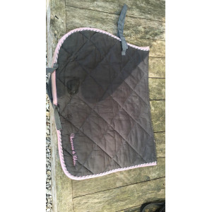 Tapis poney gris&rose