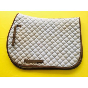 Tapis bleu claire et marron