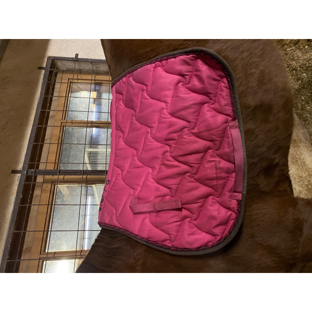 Tapis de selle mixte rose