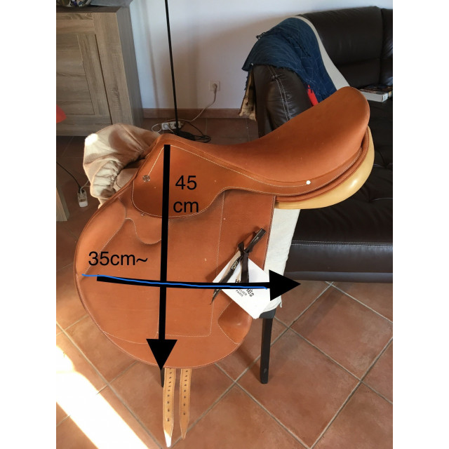 Selle Hermes cross neuve  17.5 pouce