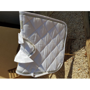 Tapis dressage blanc et bonnet