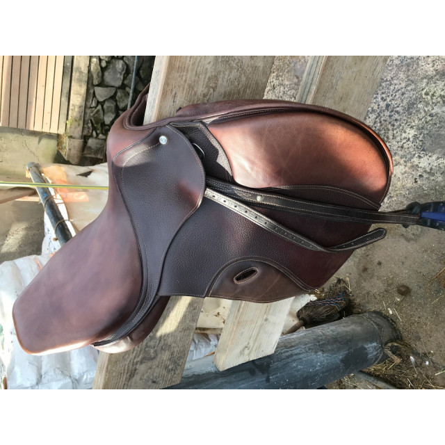 Selle mixte 17,5 marron