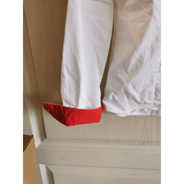 Chemise de concours Excel Horse blanche et rouge