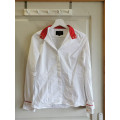 Chemise de concours Excel Horse blanche et rouge