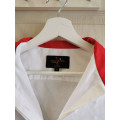 Chemise de concours Excel Horse blanche et rouge
