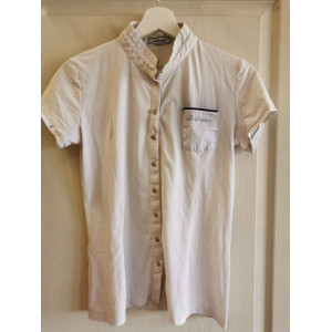 Chemise de concours Le Sabotier blanche et bleue
