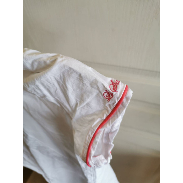 Chemise de concours Le Sabotier blanche et rose