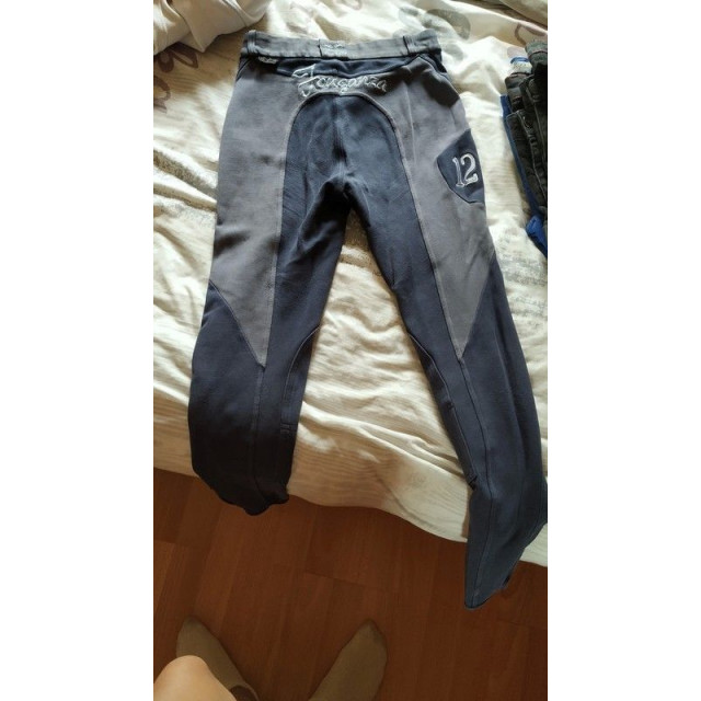 Pantalon fouganza bleu/mauve