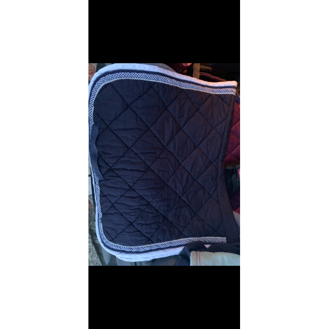 Tapis de dressage fait main bleu marine