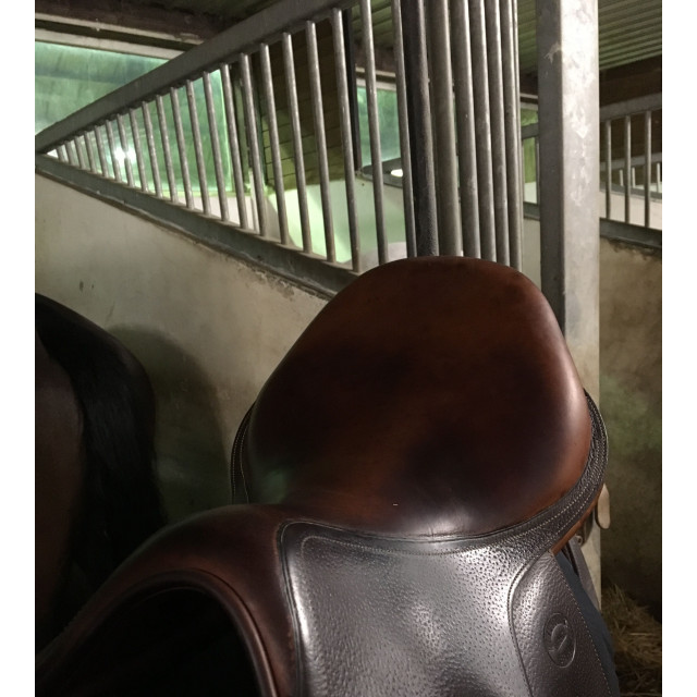 Selle Devoucoux Biarritz - taille 17 - havane