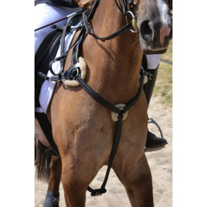 COLLIER DE CHASSE ÉLASTIQUE C.S.O. "CONFORT" CHEVAL