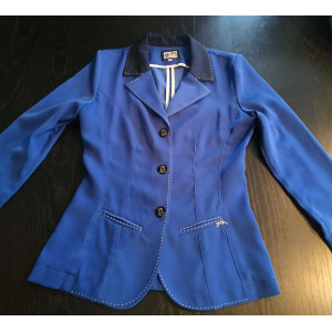 Veste de concours Pénélope leprevost bleu roi et col marine T 36