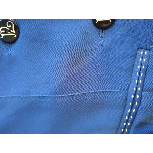 Veste de concours Pénélope leprevost bleu roi et col marine T 36