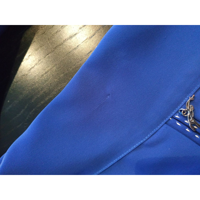 Veste de concours Pénélope leprevost bleu roi et col marine T 36
