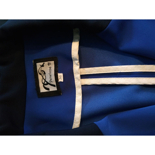 Veste de concours Pénélope leprevost bleu roi et col marine T 36