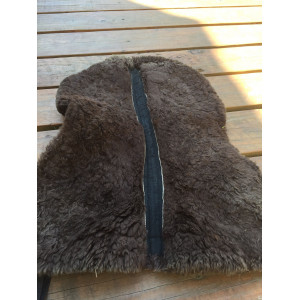 Amortisseur en mouton véritable HKM marron