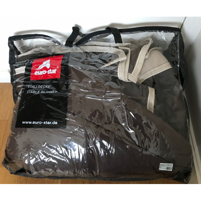 Couverture d'écurie marron Euro Star T145 cm 400g