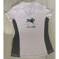 Polo rose et marron
