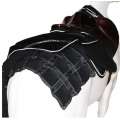 Couvre-reins Techno-Pro avec pad de massage et de chauffe Noir-Blanc