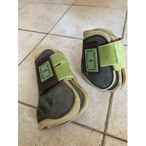 Guêtres et protèges boulets verts et marrons