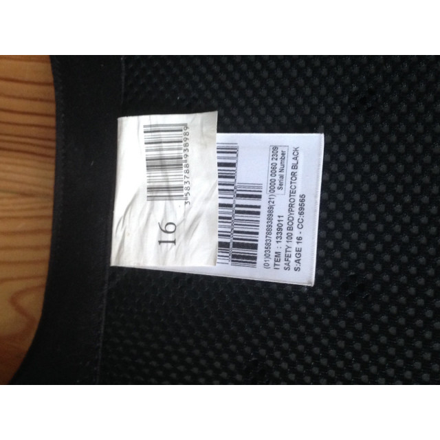 Gilet de protection 16 ans
