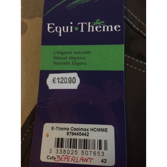 Pantalon t42 neuf equitheme coolmax ultra respirant