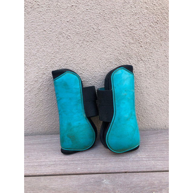 Guêtres ouverte bleu