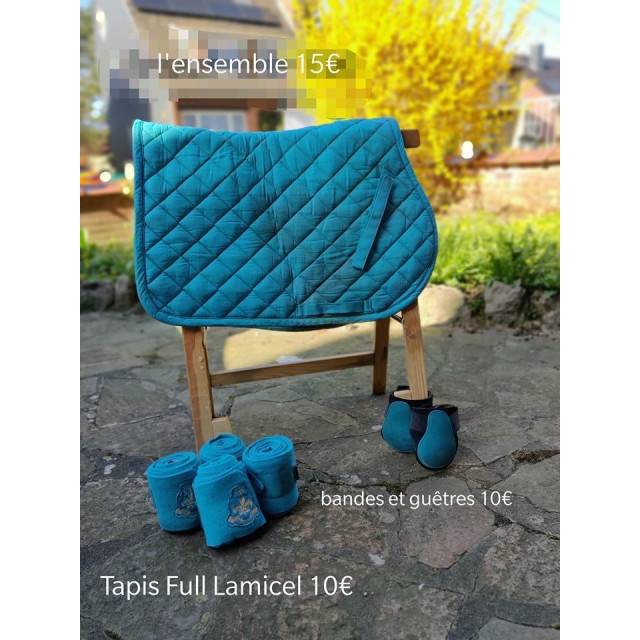 Ensemble bande guêtres et tapis