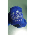 Bande equitheme bleu roi strass