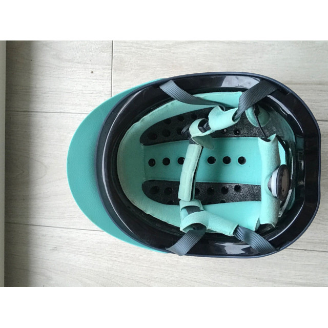 Casque bleu marine/turquoise fouganza