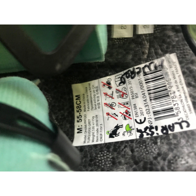 Casque bleu marine/turquoise fouganza