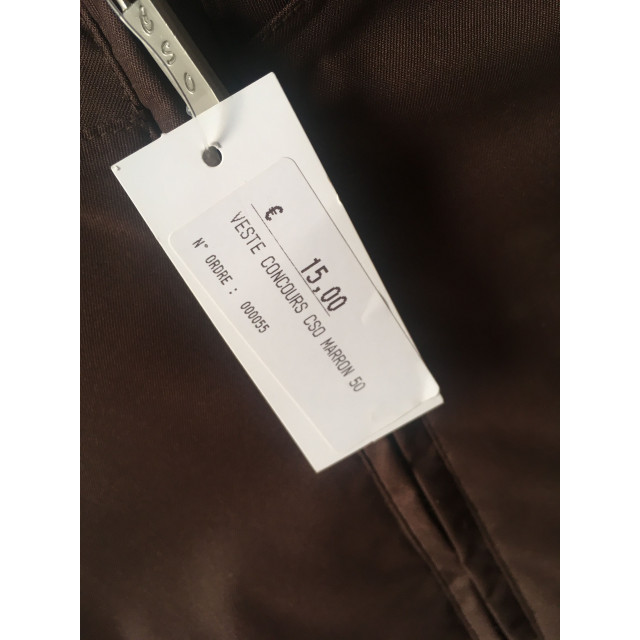 Veste de concours CSO marron