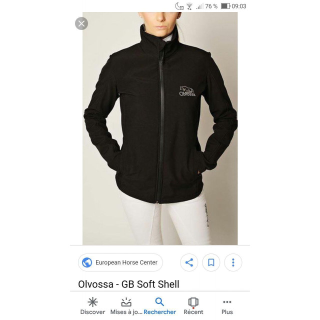 Veste softshell olvossa