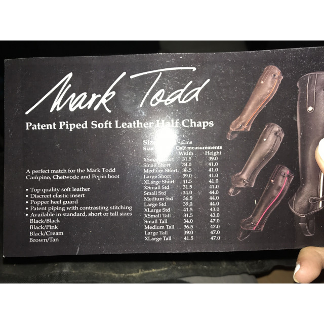 Mini chaps mark todd noire et rose