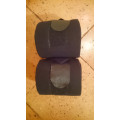 Paire de bandes de polo noires. Neuves