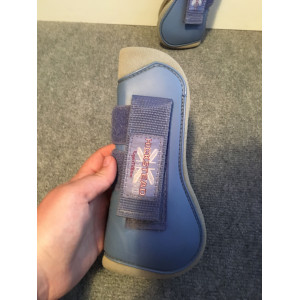 guêtres + protèges boulets bleu